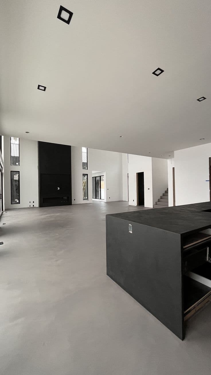 Minimalist Microcement Architectural Surface Layout