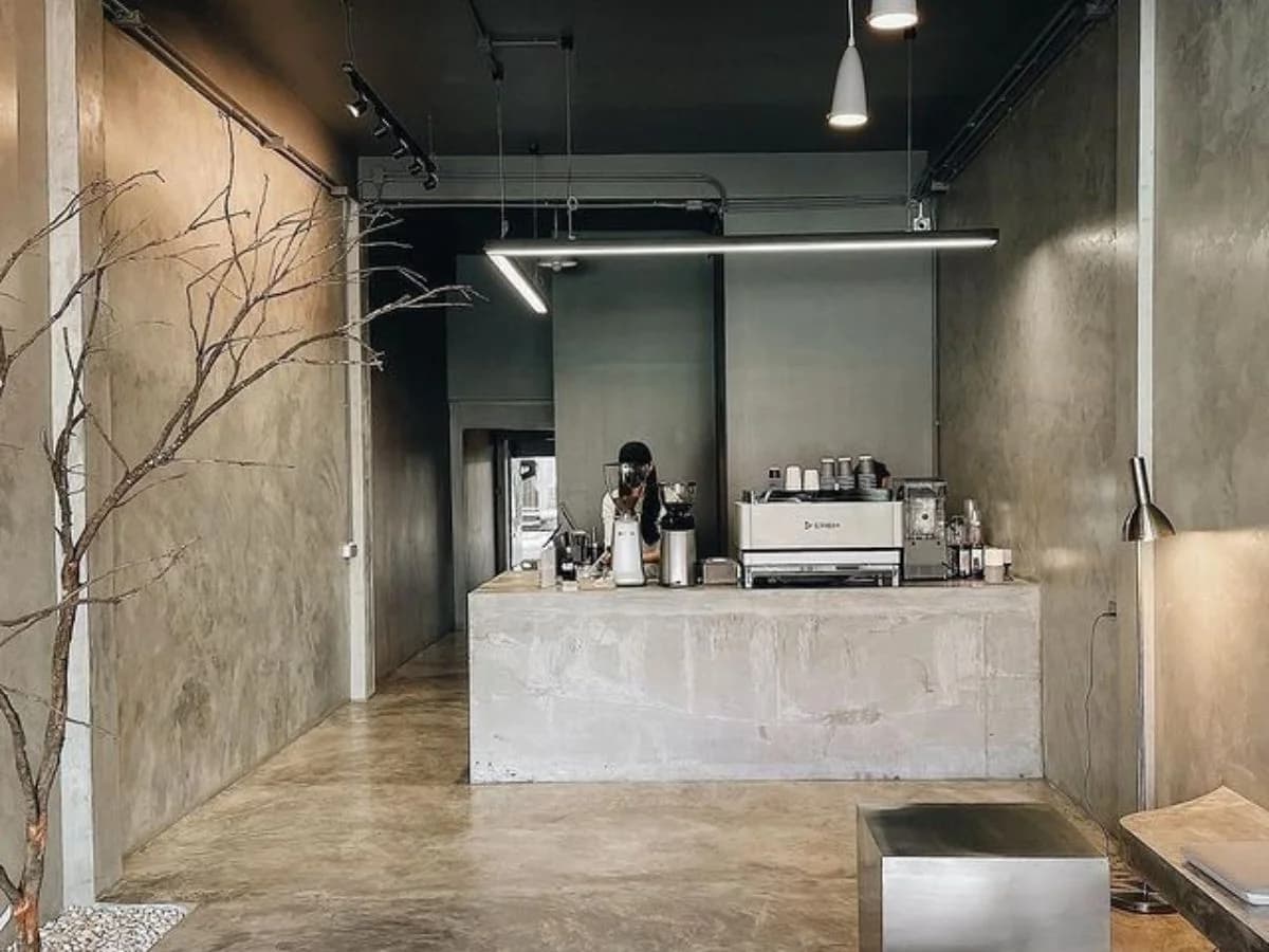 Educational facility microcement flooring Dammam university campus