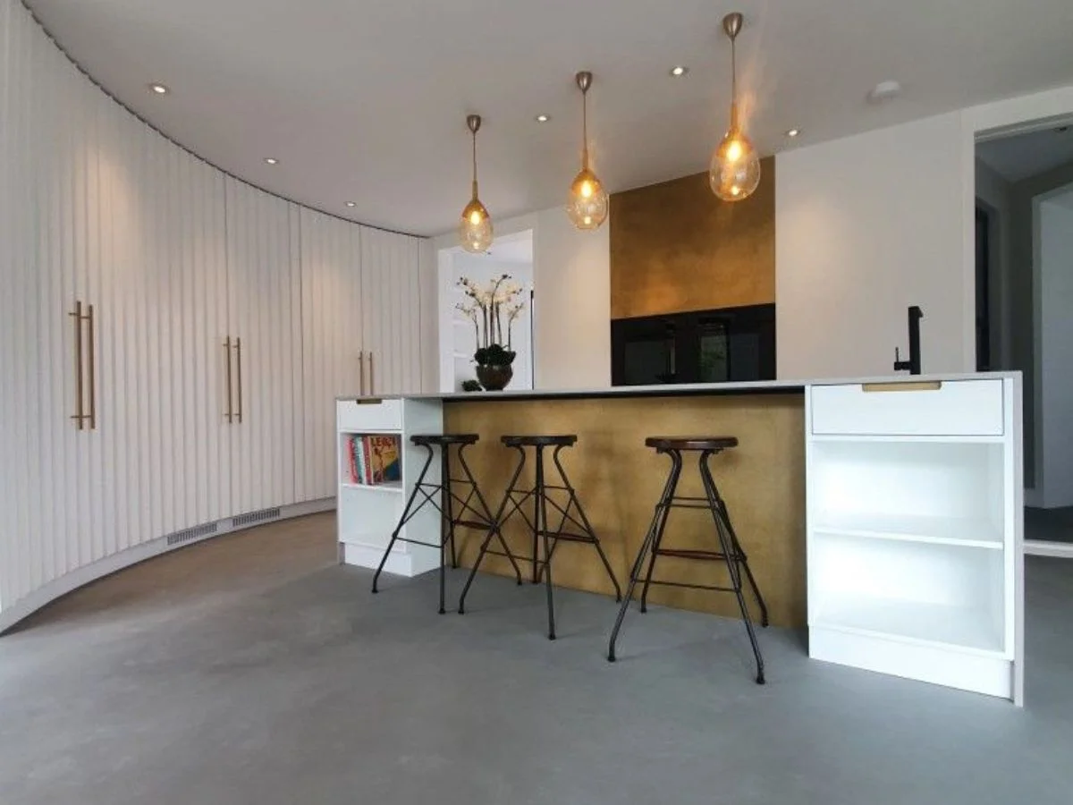 Corporate office microcement floors Dammam business center