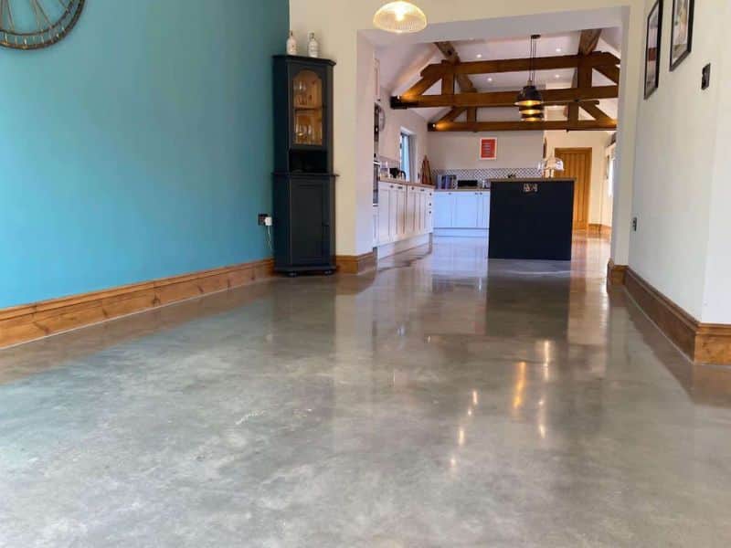 Polished Concrete Surface in a Modern Saudi Interior