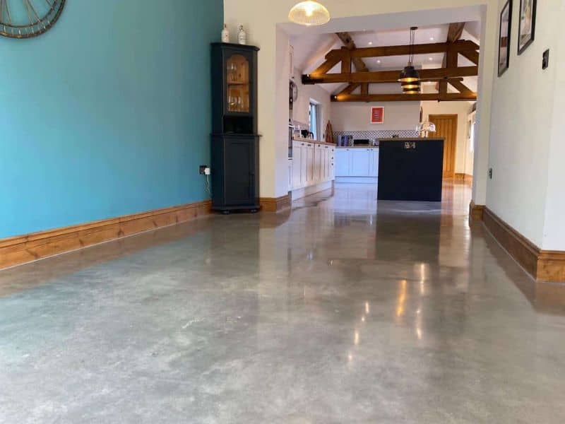 Polished Concrete Surface in a Modern Saudi Interior