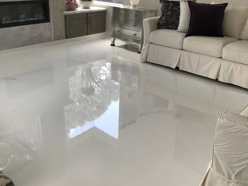 High Gloss Epoxy Surface in a Saudi Commercial Space